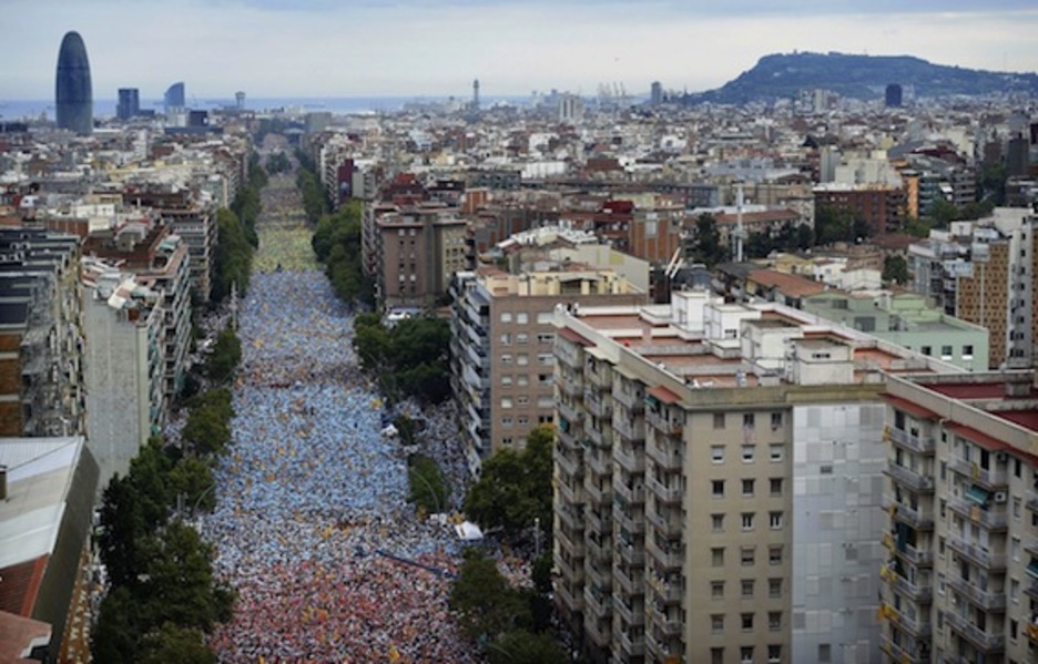 Impactante vista aérea de la Meridiana. (Lluis GENÉ/AFP PHOTO) Impactante vista aérea de la Meridiana. (Lluis GENÉ/AFP PHOTO)