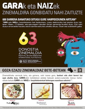 Eskaintza GARA eta NAIZeko harpidedunei zuzendua dago. 