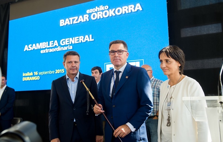 Imanol Landa, nuevo presidente de Eudel tras la asamblea de hoy. (ARGAZKI PRESS)
