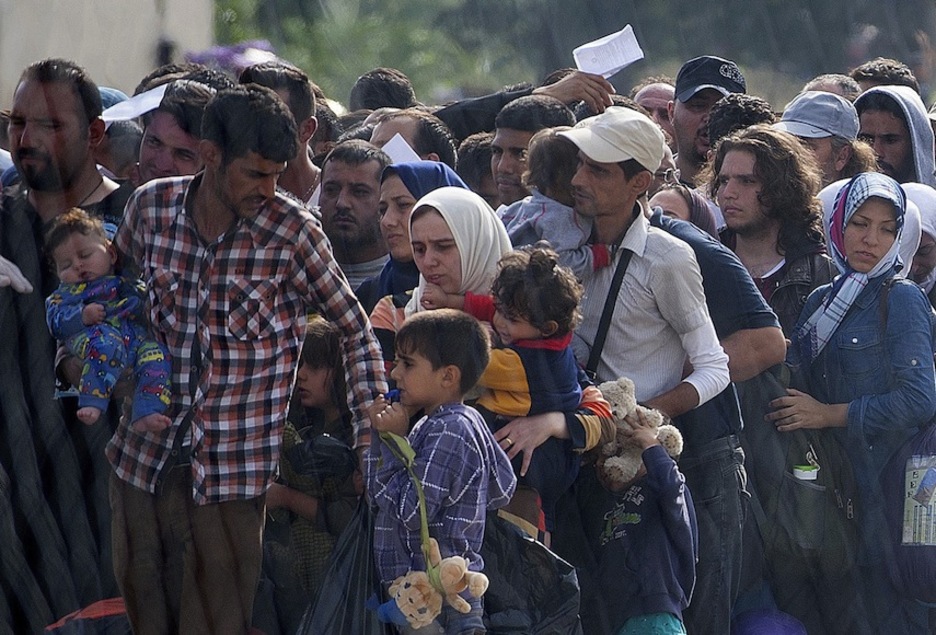 La frontera macedonia es uno de los primeros puntos de paso. (Robert ATANASOVSKI / AFP)