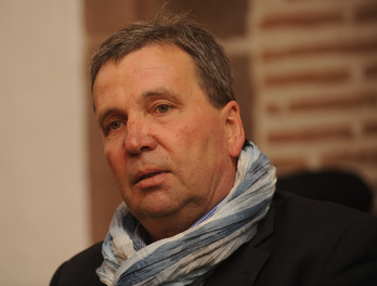 Barthélémy Aguerre dit être soutenu par Jean Lassalle et Jean-Jacques Lasserre. © Gaizka Iroz