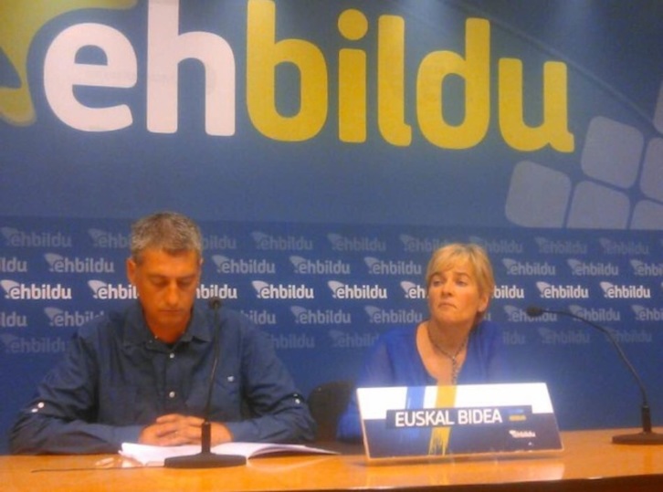Oskar Matute y Rebeka Ubera. (EH Bildu)