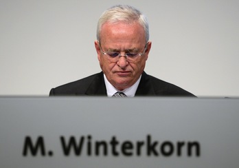 Martin Winterkorn ha anunciado su dimisión como consejero delegado de Volkswagen. (John MACDOUGALL / AFP)