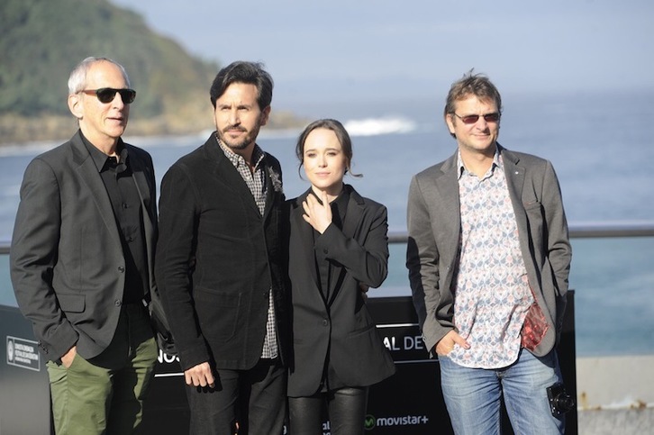 ‘Freeheld’ filmeko zuzendari eta aktoreak. (ARGAZKI PRESS)