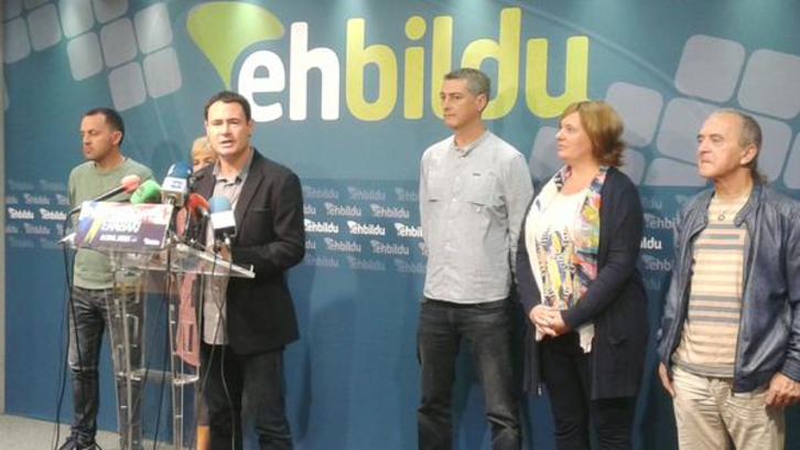 EH Bilduko ordezkariak, Kataluniako emaitzak baloratzeko prentsaurrekoan. (@ehbildu)