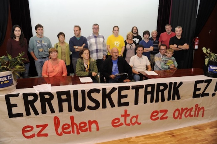 Comparecencia celebrada en Trintxerpe. (ARGAZKI PRESS)