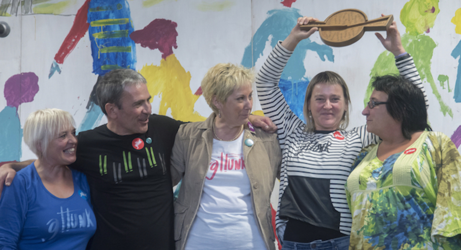 Bergarako Arantzadi ikastolak hartu du lekukoa (Andoni CANELLADA | ARGAZKI PRESS)