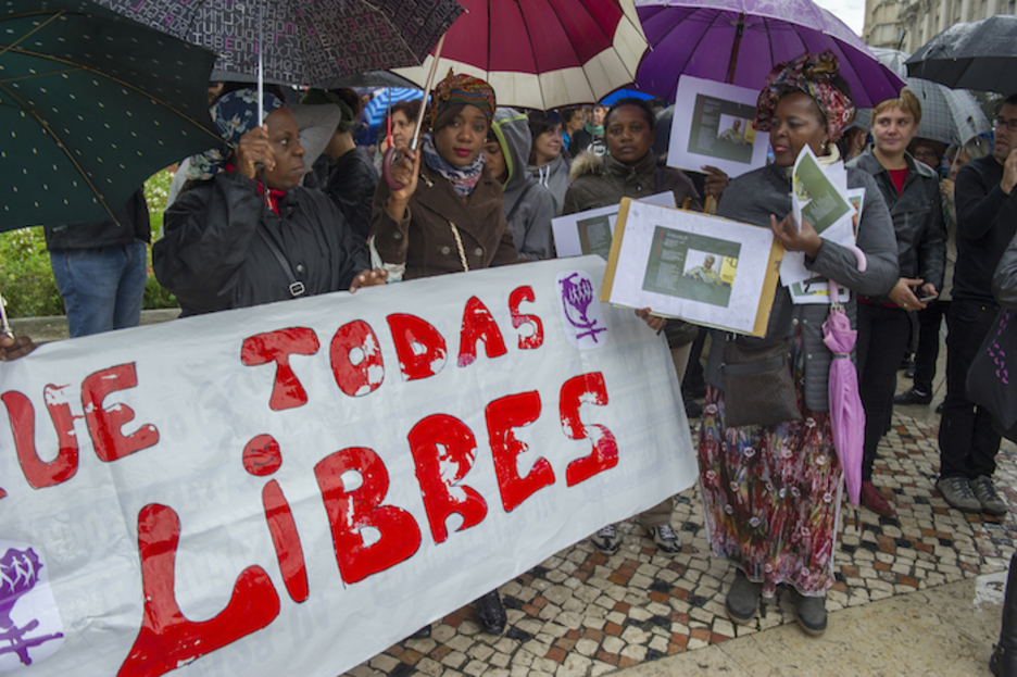 La cita de Bilbo ha servido de confluencia tras 1.000 km por toda Euskal Herria (Juanan RUIZ | ARGAZKI PRESS)