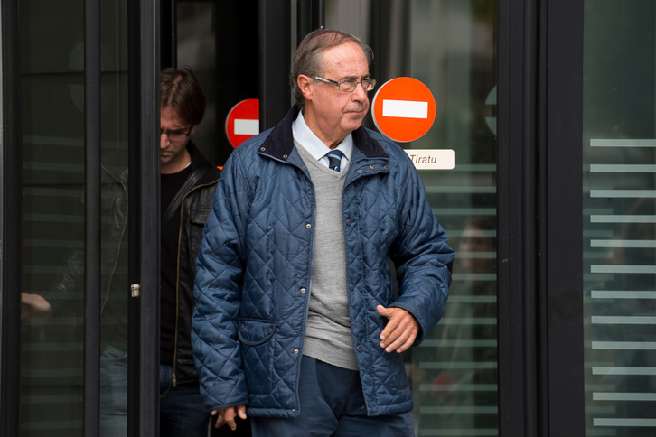 El actual gerente de Osasuna ha responsabilizado a Vizcay (en la foto) del ficticio contrato de Flefield. (Iñigo URIZ / ARGAZKI PRESS)