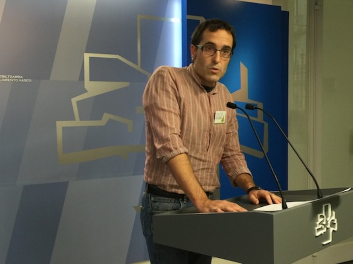 Julen Arzuaga, EH Bilduko legebiltzarkidea.