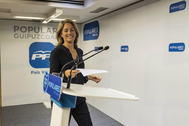 Comparecencia de Arantza Quiroga para exponer su nueva propuesta.