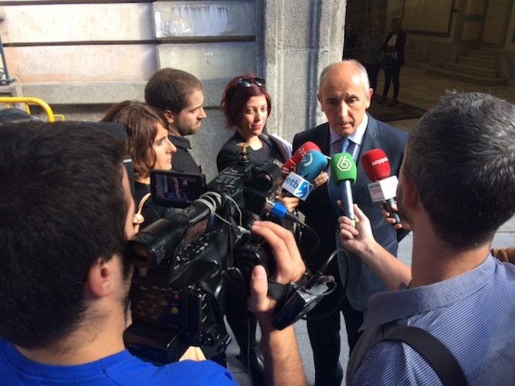 El portavoz del Gobierno de Lakua, Josu Erkoreka. (IREKIA)