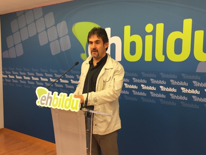 Pello Urizar, EH Bilduko bozeramalea. 