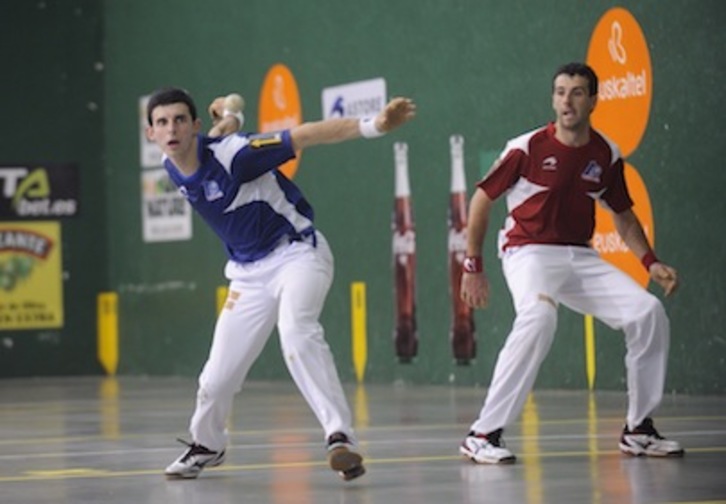 Altuna garaile izan da Lekunberrin Aritz Lasaren aurrean. (Jon URBE / ARGAZKI PRESS)