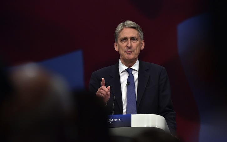 El ministro de Exteriores británico, Phillipe Hammond. (Leon NEAL / AFP)