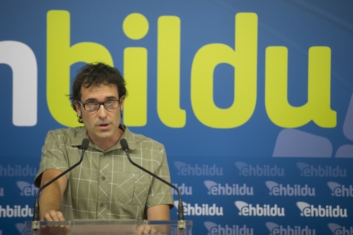 Julen Arzuaga, parlamentario de EH Bildu. (Monika DEL VALLE/ARGAZKI PRESS)