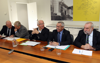 Angelu, Baiona, Biarritz, Bidarte eta Bokale udalerriko auzapezak. ©Bob EDME