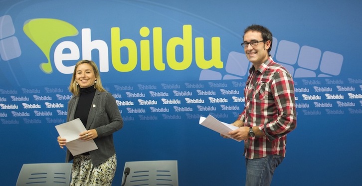 Aitziber Ibaibarriaga y Julen Arzuaga. (Marisol RAMÍREZ/ARGAZKI PRESS)