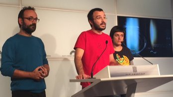 Albert Botran, durante su comparecencia en el Parlament. (@cupnacional)
