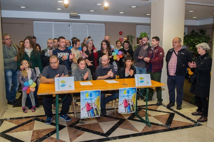 Presentación de la plataforma Aire Garbia. (Juan Carlos RUIZ/ARGAZKI PRESS)