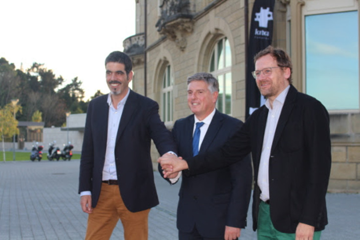 Eneko Goia, Xabier Iturbe y Pablo Berástegui. 
