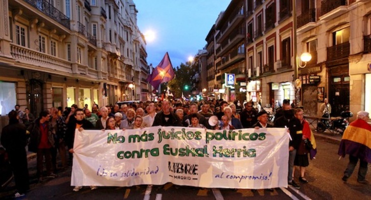 Cientos de personas se han manifestado en Madrid. (J. DANAE/ARGAZKI PRESS)