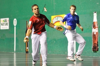 Aimar Olaizola eta Iñaki Artola. (Idoia ZABALETA / ARGAZKI PRESS)