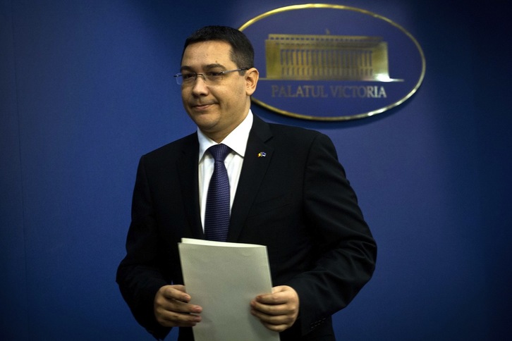 Victor Ponta, en una imagen tomada el año pasado. (Daniel MIHAILESCU / AFP)