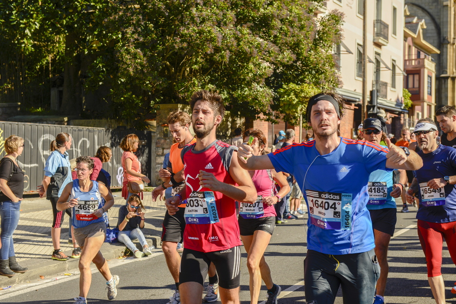 Miles de corredores se han dado cita en la Behobia. (Gorka RUBIO / ARGAZKI PRESS)