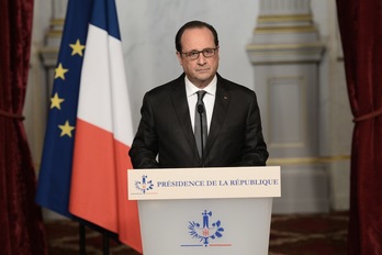 François Hollande ha comparecido en el Elíseo. (Stephane DE SAKUTIN/AFP)