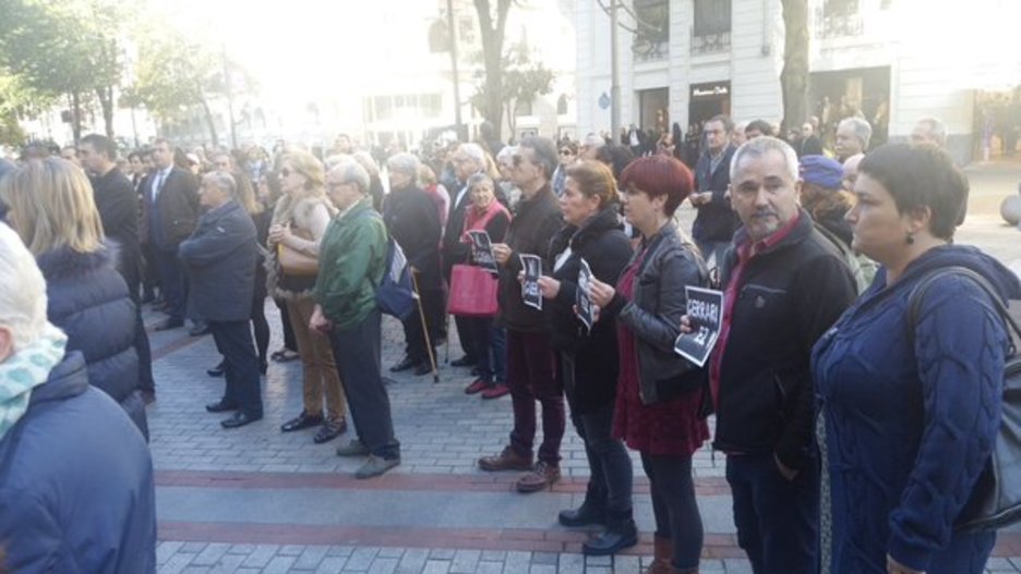 Movilización frente a la Diputación de Bizkaia. (@ehbildubizkaia)
