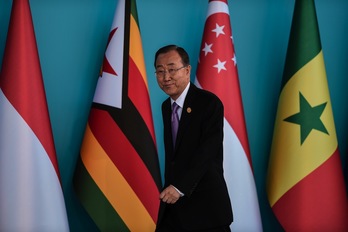 El secretario general de la ONU, Ban Ki-moon, en la cumbre del G20. (Ozan KOSE/AFP) 