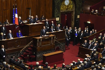 François Hollande ha comparecido en el Parlamento de París. (Eric FEFERBERG / AFP)
