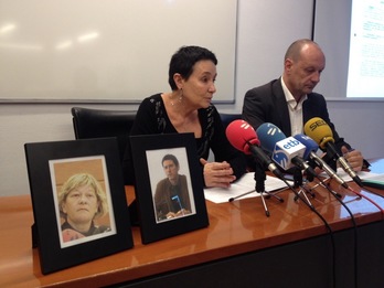 Jone Goirizelaia y Alfonso Zenon han informado sobre la querella interpuesta contra Velasco. (ARGAZKI PRESS)