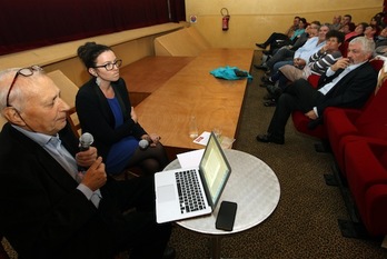  Louis Joinet, el pasado 12 de octubre en Baiona. (Bob EDME / ARGAZKI PRESS) 
