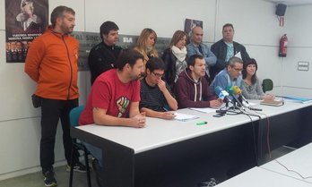 Rueda de prensa del sindicato ELA en Iruñea. (@ELANafarroa)