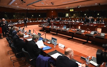 Reunión de los ministros de Justicia e Interior de la UE. (Emmanuel DUNAND/AFP) 