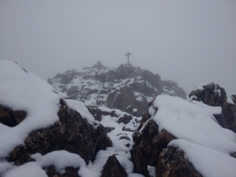 Udalaitz tontorrerako bidean, gaur goizean (Enaitz)