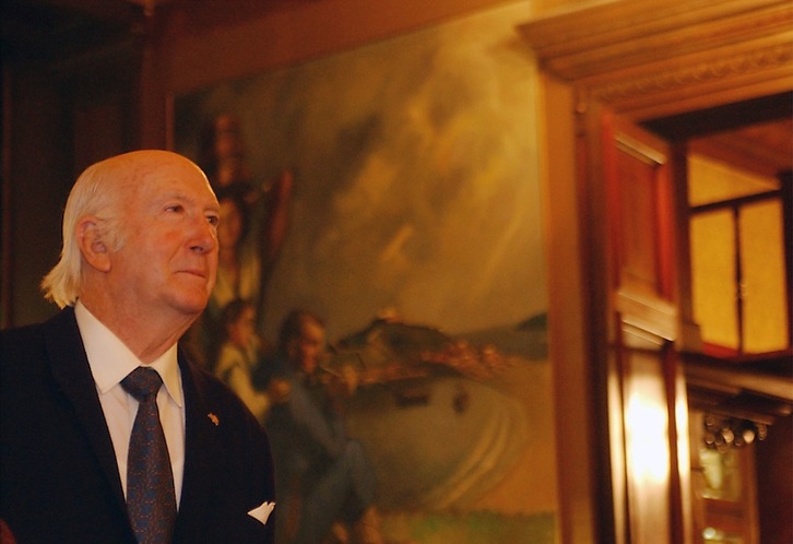 Pío Caro Baroja, en 2002 en Donostia. (Gari GARAIALDE/ARGAZKI PRESS)