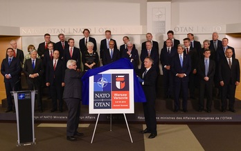 Reunión de los ministros de Asuntos Exteriores de la OTAN. (John THYS / AFP)