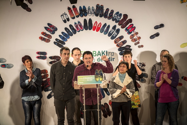 Acto de EH Bildu en Gasteiz. (Jaizki FONTANEDA / ARGAZKI PRESS)