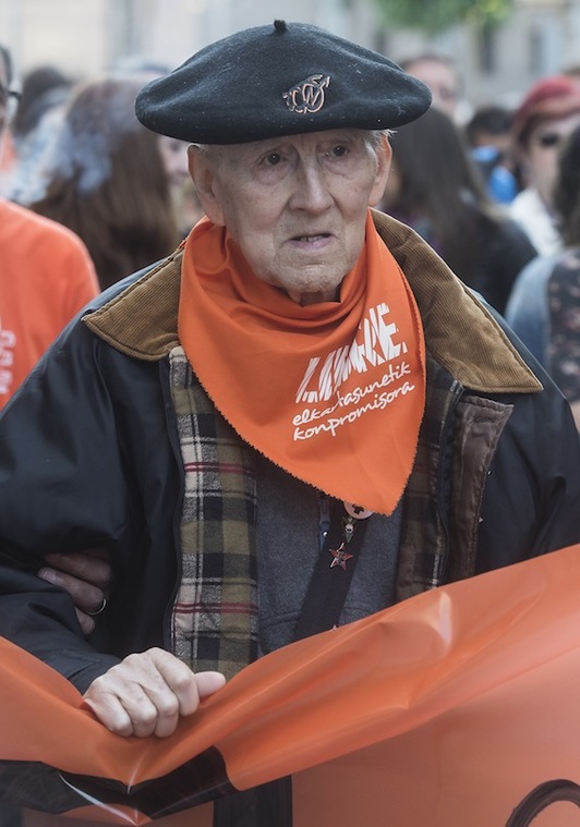 Periko Solabarria, en una manifestación el pasado mes de mayo. (Luis JAUREGIALTZO/ARGAZKI PRESS)