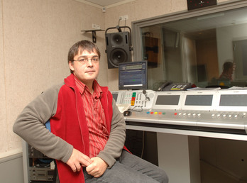 Bixente Vrignon journaliste à France Bleu Pays Basque. © Gaizka IROZ