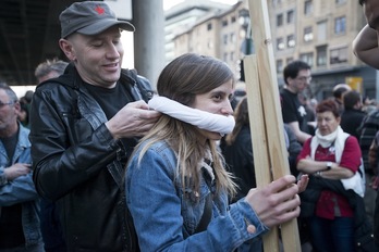 Movilización contra la Ley Mordaza. (Iñigo URIZ / ARGAZKI PRESS)