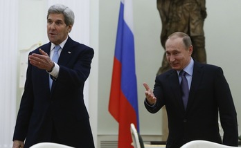 Putin se reunió ayer con John Kerry, secretario de Estado de EEUU. (Sergei KARPUKHIN / AFP) 
