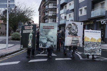 Manifestación contra la incineradora celebrada el mes pasado en Lasarte-Oria. (Aritz LOIOLA / ARGAZKI PRESS)