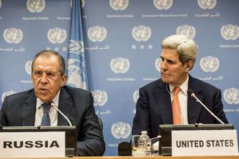 Lavrov y Kerry. (AFP)