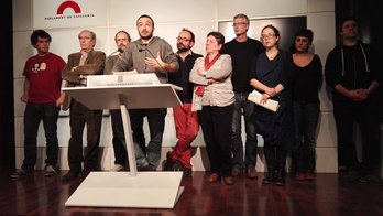 Comparecencia de los diputados de la CUP. (@cupnacional)