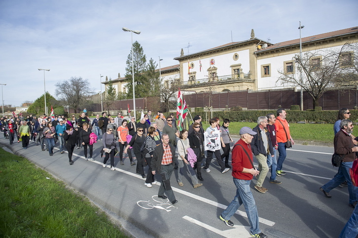Marcha a Martutene organizada por Sortu. (Juan Carlos RUIZ / ARGAZKI PRESS)