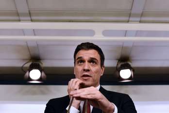 Pedro Sánchez, secretario general del PSOE. (Pedro ARMESTRE / AFP)